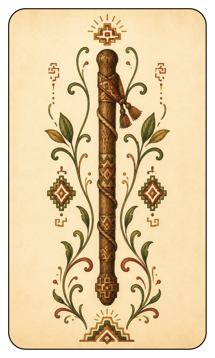 Staffs card from the Quni Samiyuq deck
