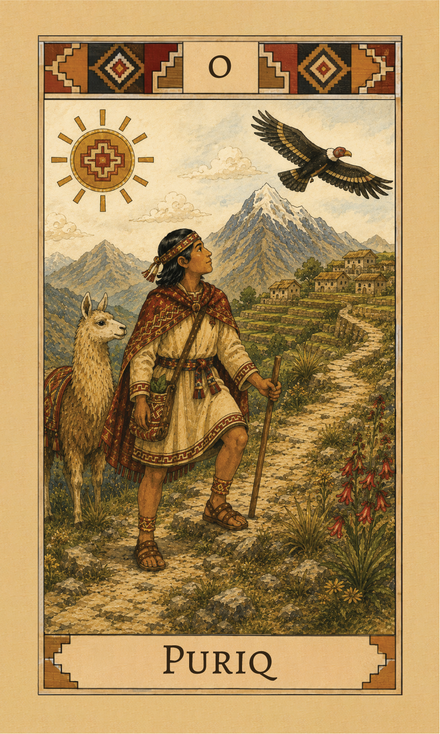 Puriq — The Fool — Quni Samiyuq Tarot card